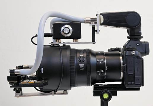 A close-up of a camera
Description automatically generated